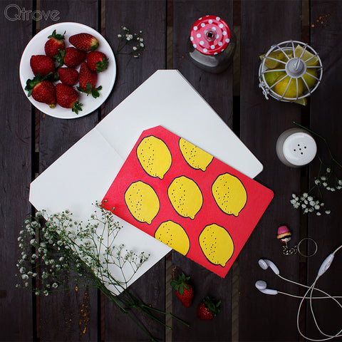 A5 Notebook Lemon Pattern