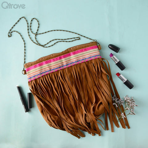 Amber Fringe Sling