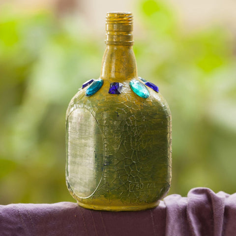 Art & Crafts - Green Sheen Designer Bottle