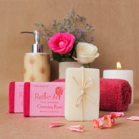 Bath And Beyond - Rustic Art Organic Country Rose Soap