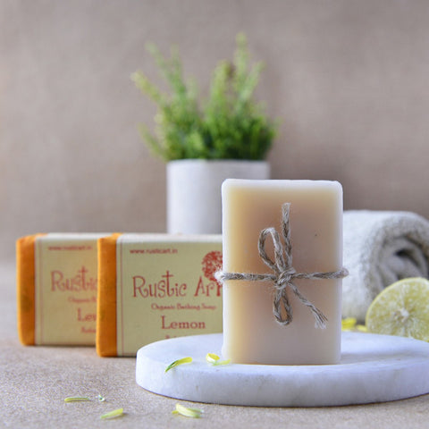 Bath And Beyond - Rustic Art Organic Lemon Soap