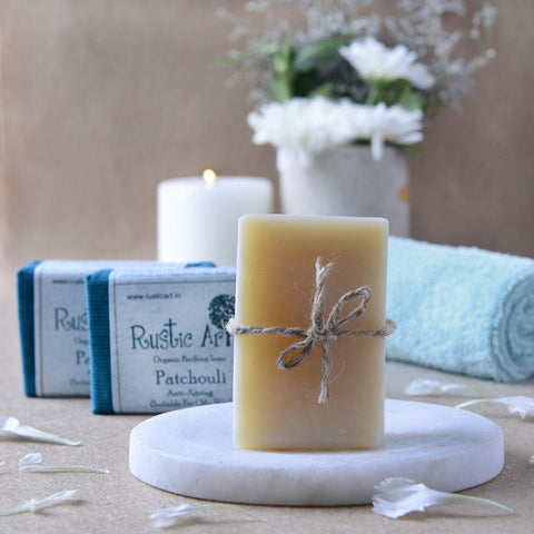 Bath And Beyond - Rustic Art Organic Patchouli Soap (Anti Ageing)