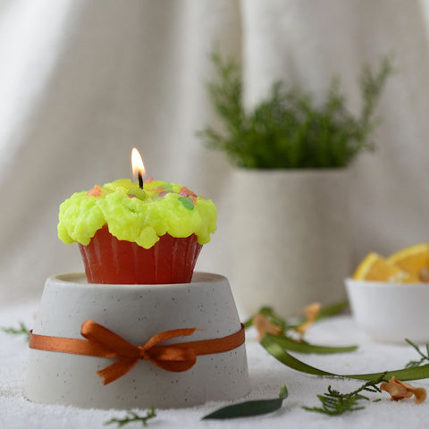 Candles - CITRUSY ORANGE CUPCAKE CANDLES
