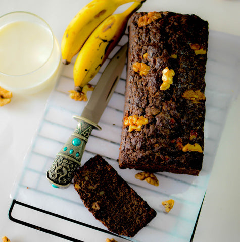 Home Baked Goods - Chocolate Banana And Walnut Loaf