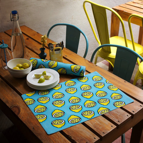 Home Decor - Table Mats Cut Lemons