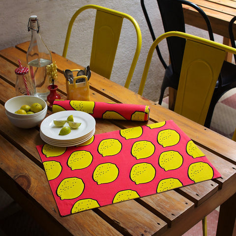 Home Decor - Table Mats Full Lemons