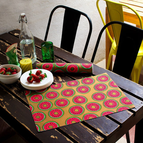 Home Decor - Table Mats Sliced Melons