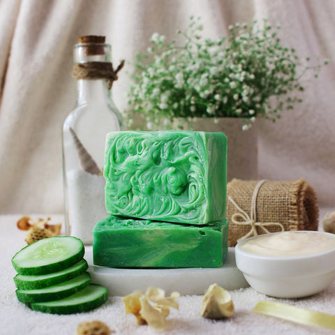 Home Made Soaps - Cucumber Yogurt Soap