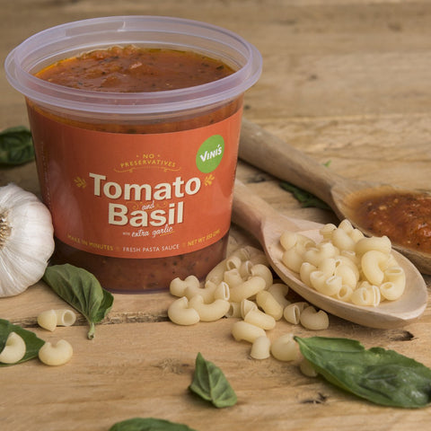 Sinful Sauces - Tomato Basil With Extra Garlic Sauce